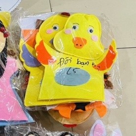 Rối dẹt kể chuyện mầm non vải dạ nỉ - Nhân Vật Câu Truyện - Đồ Dùng Mầm Non