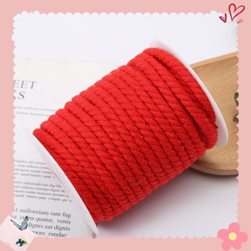 Dây thừng màu 5mm x 25 mét làm thủ công trang trí, handmade, decor, dây treo kệ mầm non