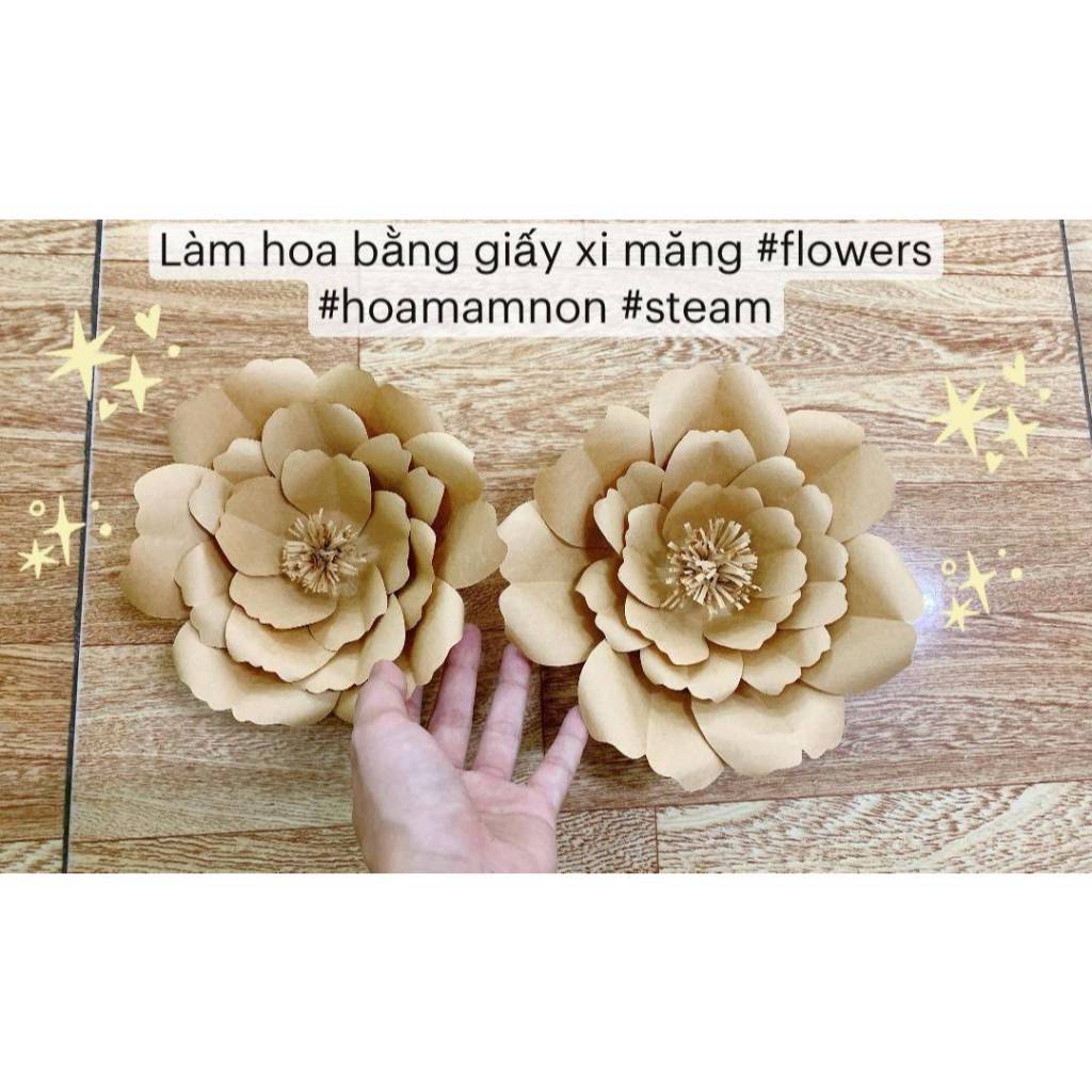 Giấy xi măng làm thiết kế rập, làm trang trí Steam mầm non - tiểu học ( set 10 tờ)