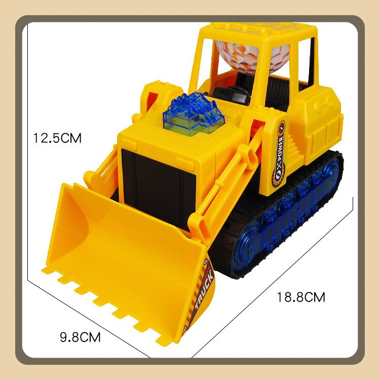 Xe ủi  Đồ chơi có nhạc có đèn phát sáng cho trẻ chơi ( tặng kèm pin)