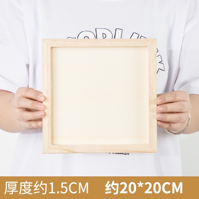 Khung ảnh Vintage khung tranh không kính bằng gỗ thông trang trí STEAM mầm non tiểu học