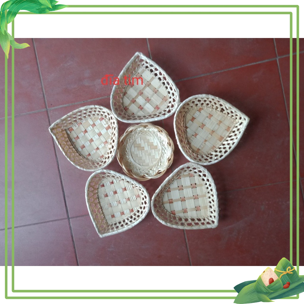Đồ mây tre đan thủ công trang trí góc STEAM deco chợ quê  mầm non - tiểu học