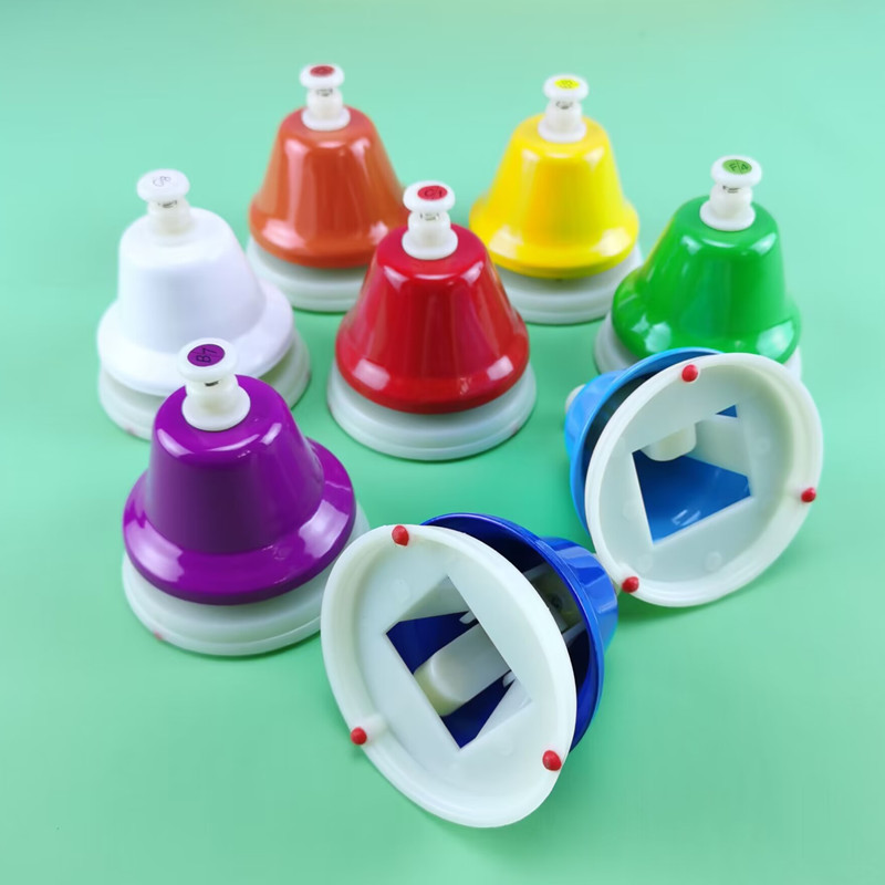 Set 8 chuông bấm Giáo cụ Montessori - Chuông bấm 8 nốt Montessori - Facmogu 8 Diatonic Metal Notes