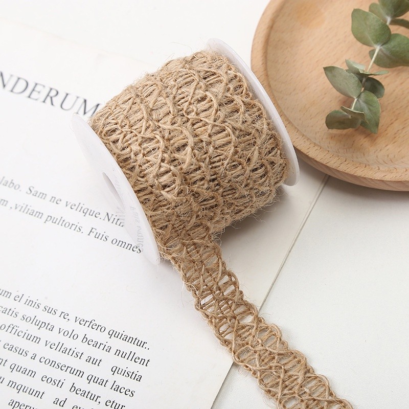 Dây gai  bện nghệ thuật handmade đóng gói quà tặng hoa trang trí nơ ruy băng làm thủ công