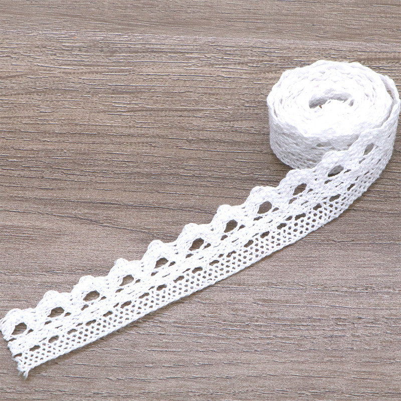 Ren Chỉ Trắng Trang Trí  diềm khung sản phẩm Handmade - Steam mầm non set 5 mét/1 cuộn