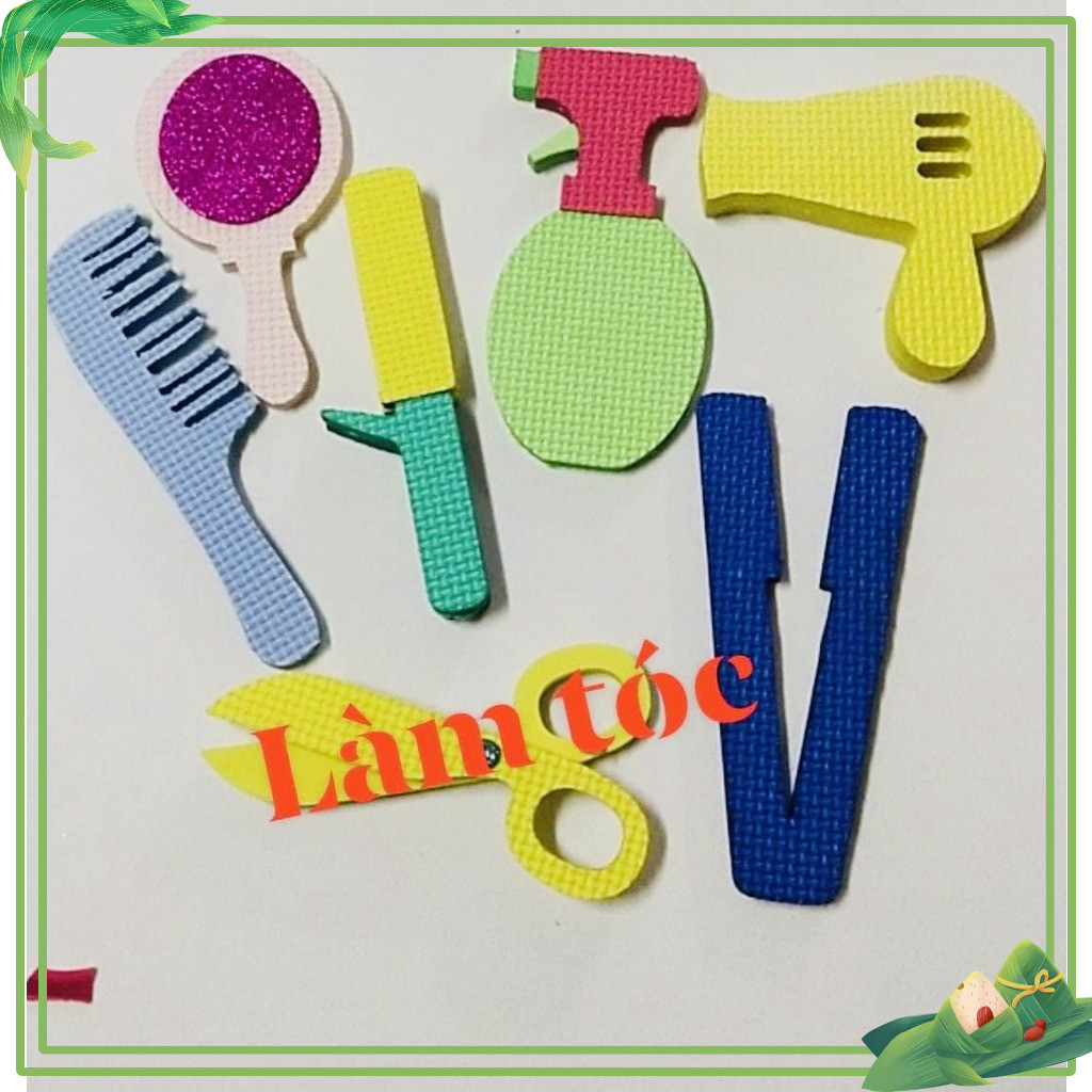 Bộ đồ nghề xốp làm bằng thủ công mầm non ( chủ đề nghề nghiệp)