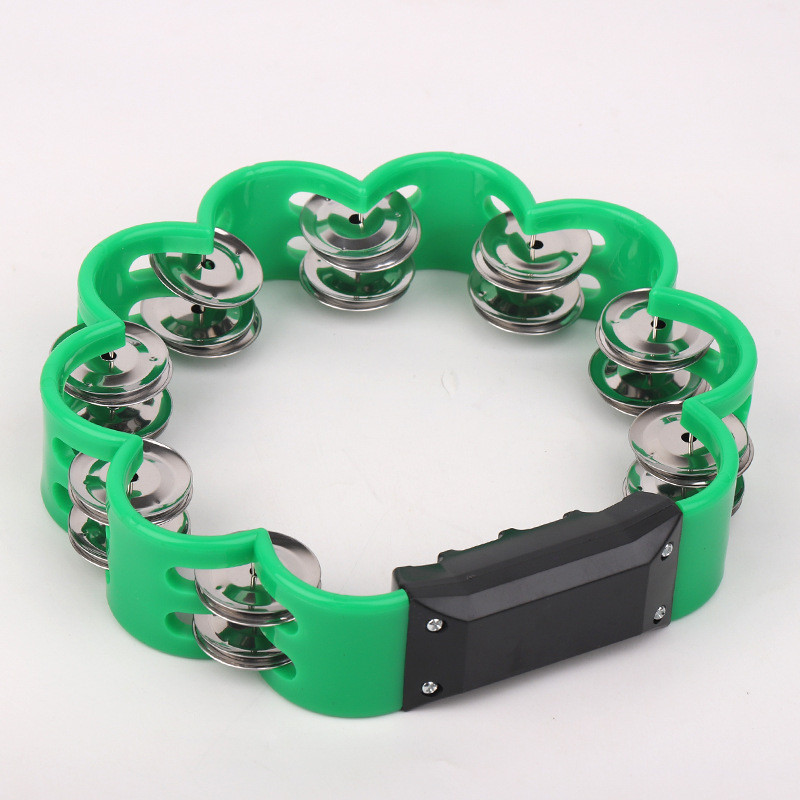 Lục lạc xúc xắc, xắc xô,cầm tay loại nhạc cụ tambourine hình hoa Size to