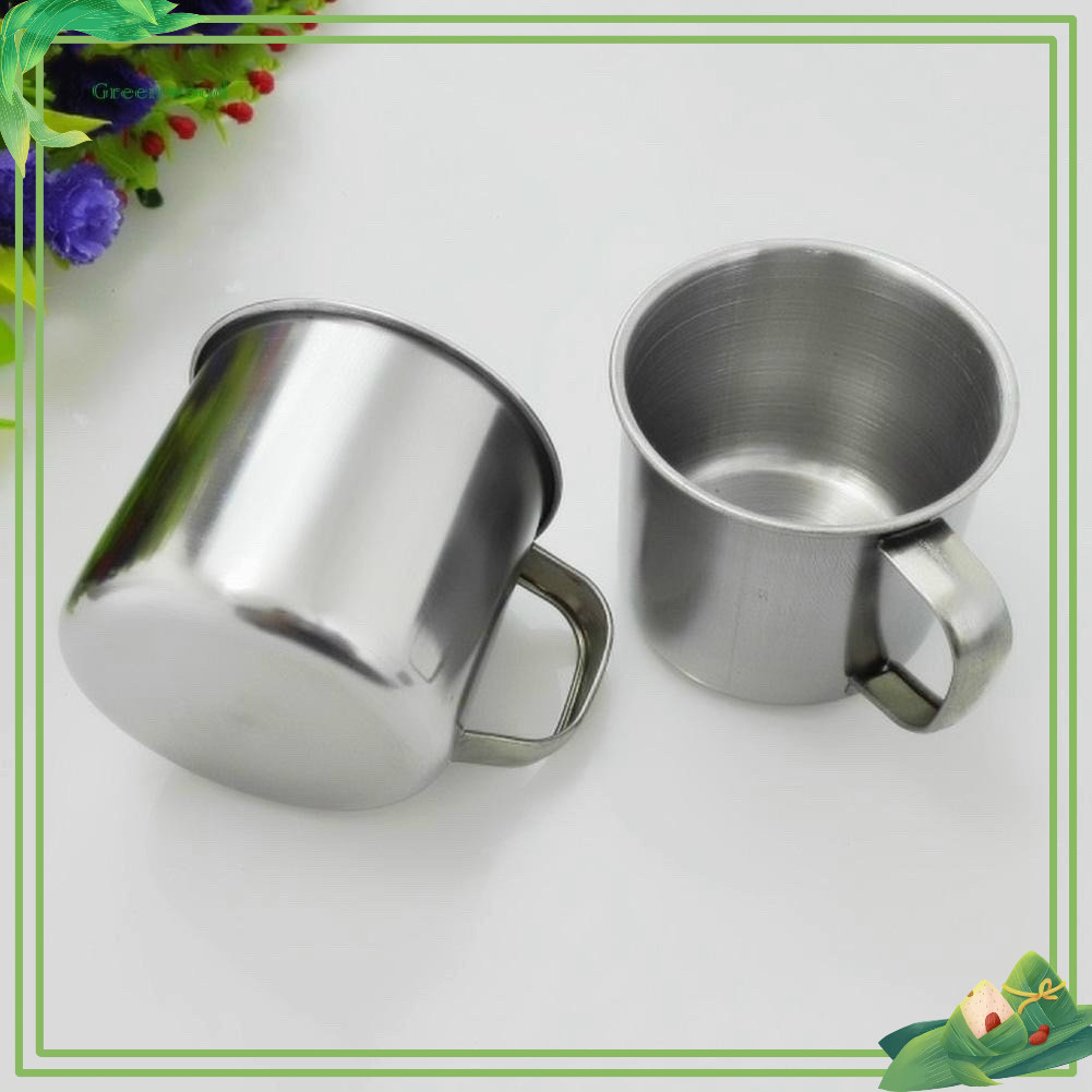 Ca uống nước inox 7cm có quai Inox 304 dùng cho trường học mầm non - tiểu học