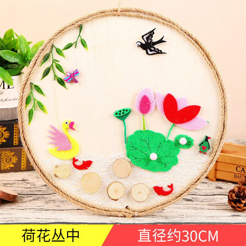 Tranh gỗ thủ công sáng tạo trang trí góc Steam. cho trẻ tạo hình Mầm non - Tiểu học