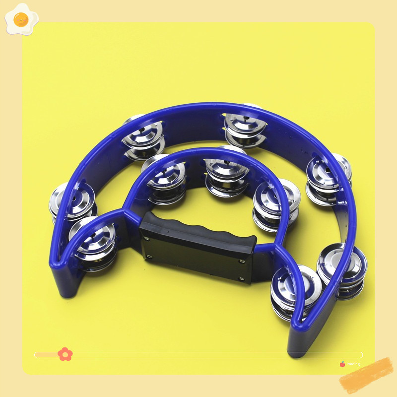 Lục lạc xúc xắc nhiều màu sắc, xắc xô,cầm tay loại nhạc cụ tambourine loại to đẹp