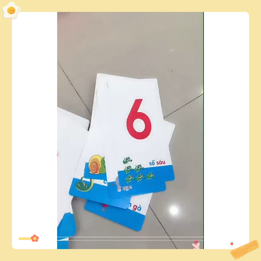 Bộ Thẻ Học Chữ Cái và Chữ Số  2 mặt  44 thẻ/ 1 bộ  Cho Trẻ Mầm Non