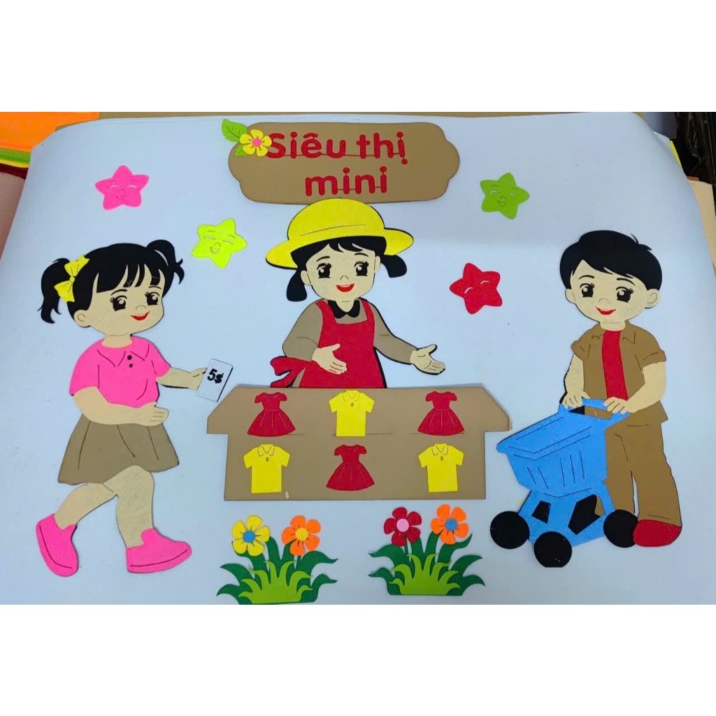 Tổng hợp - Góc mầm non steam pha nỉ  trang trí lớp học mầm non theo (mẫu to đẹp)