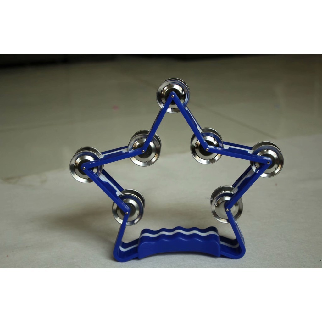 Lục lạc xúc xắc, xắc xô,cầm tay loại nhạc cụ tambourine hình ngôi sao cho bé