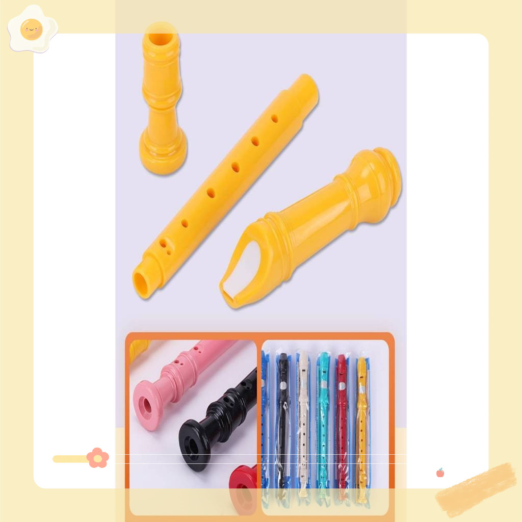 Sáo học nhạc học sinh,sáo dọc Recorder 8 lỗ DHS rẻ,đẹp kèm que vệ sinh,túi đựng ( hàng loại 1)