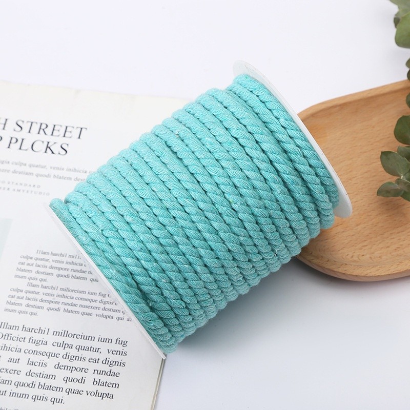 Dây thừng màu 5mm x 25 mét làm thủ công trang trí, handmade, decor, dây treo kệ mầm non