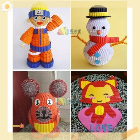 Giấy bìa cứng lượn sóng làm handmade làm thủ công- Steam ( set 2 tờ)