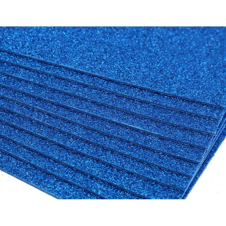 Xốp eva nhũ kim tuyến dày 2mm làm thủ công - làm hoa mầm non A4 / 1tờ