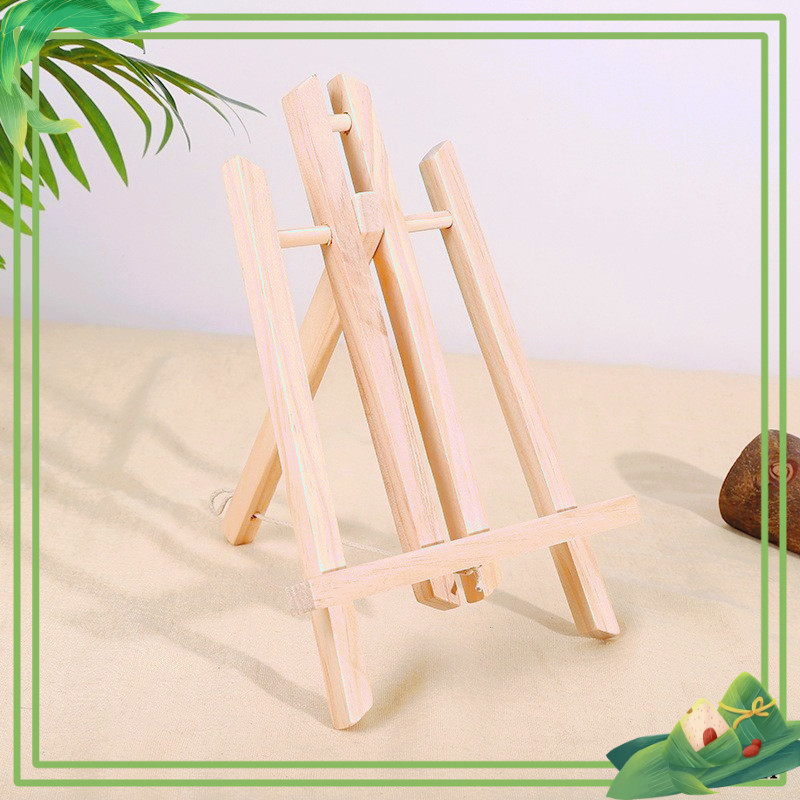 Giá vẽ tranh để bàn mini - Dụng cụ vẽ tranh bằng gỗ ( loại có dây)