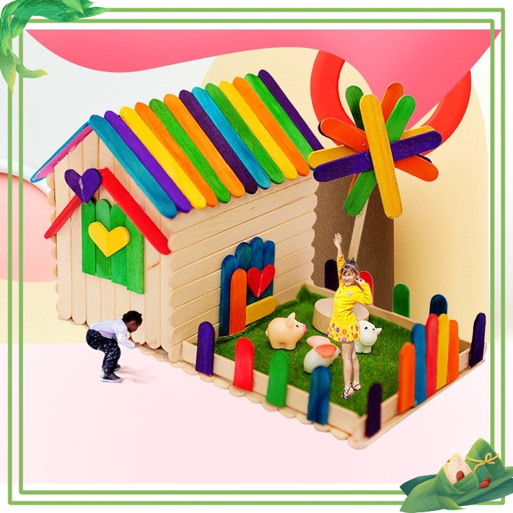 Que kem gỗ dẹt làm đồ thủ công handmade, đồ giáo dục Montessori