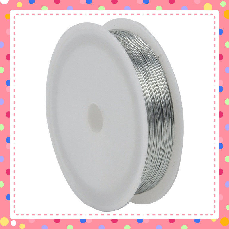 dây thép 50m mỏng, kẽm xi mềm, kẽm màu làm hoa giả, hoa len, hoa giấy, cây kim tiền0.4mm