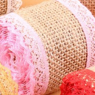 Ruy băng vải bố phụ kiện trang trí hanmade, decor  Màu sắc: Nâu vintage thủ công mầm non