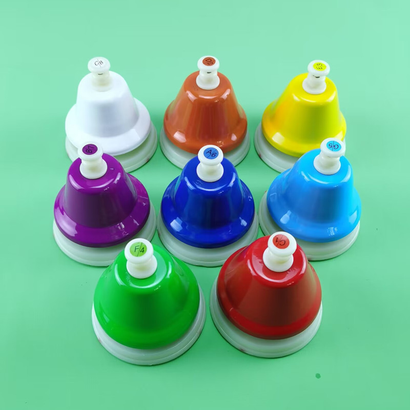Set 8 chuông bấm Giáo cụ Montessori - Chuông bấm 8 nốt Montessori - Facmogu 8 Diatonic Metal Notes