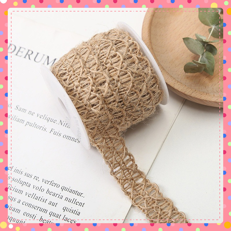 Dây gai  bện nghệ thuật handmade đóng gói quà tặng hoa trang trí nơ ruy băng làm thủ công