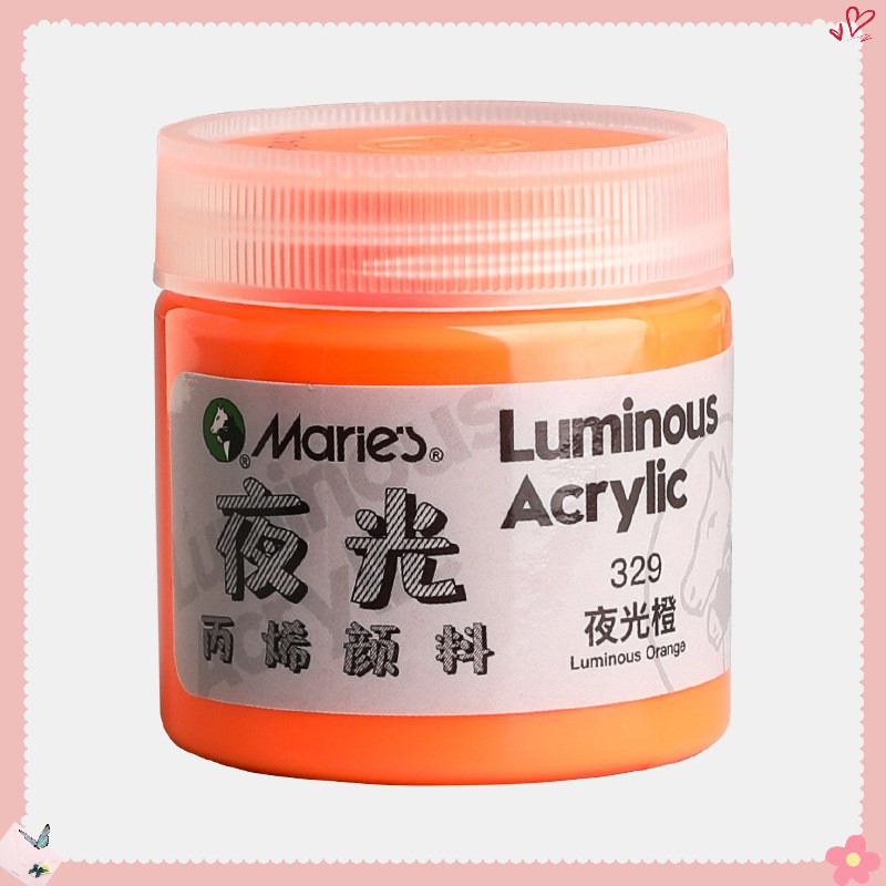 Màu Acrylic Phản Quang Màu Dạ Quang Phát Sáng vẽ tranh sáng tạo mầm non 50ML