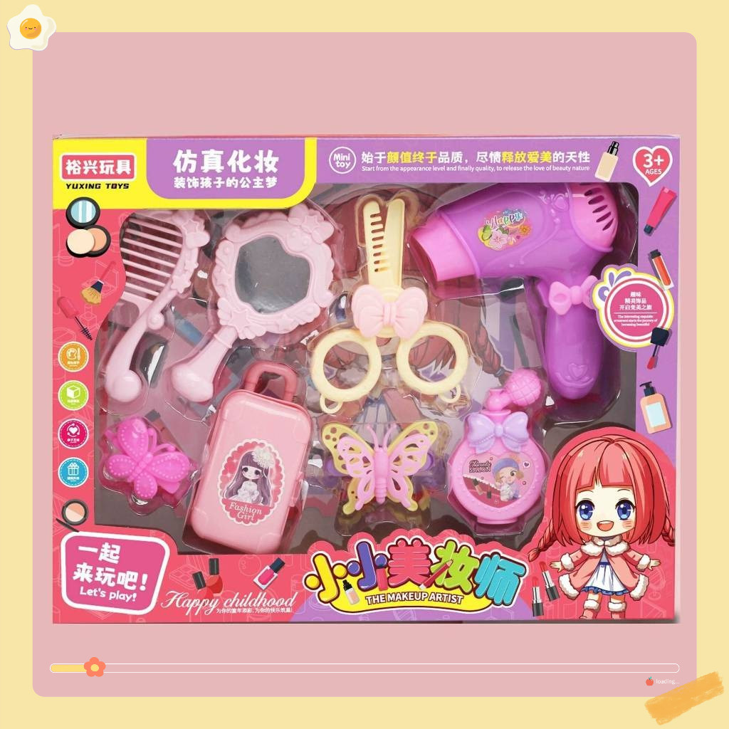 Đồ chơi trang điểm hồng cho bé gái, trang điểm trẻ em ,đồ chơi makeup trẻ em