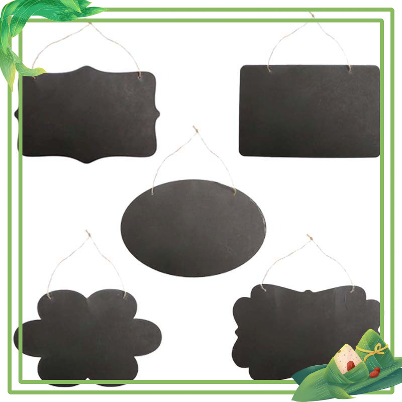 Bảng đen Steam treo tường bằng gỗ, hai mặt, bảng trưng bày trang trí, 30x20 cm