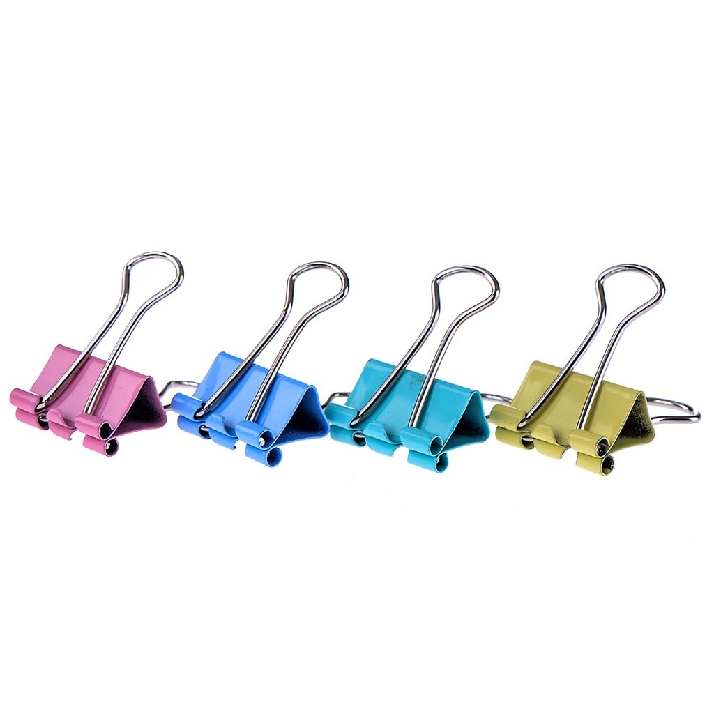 Kẹp bướm shanghui - Stacom -Cỡ: 15mm, 19mm,25mm,32mm,41mm,51mm nhiều màu