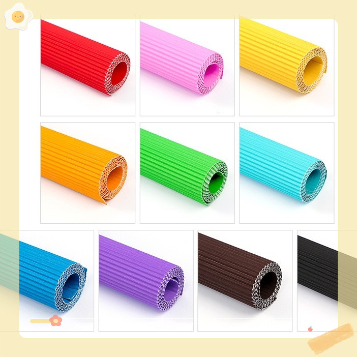 Giấy bìa cứng lượn sóng làm handmade làm thủ công- Steam ( set 2 tờ)
