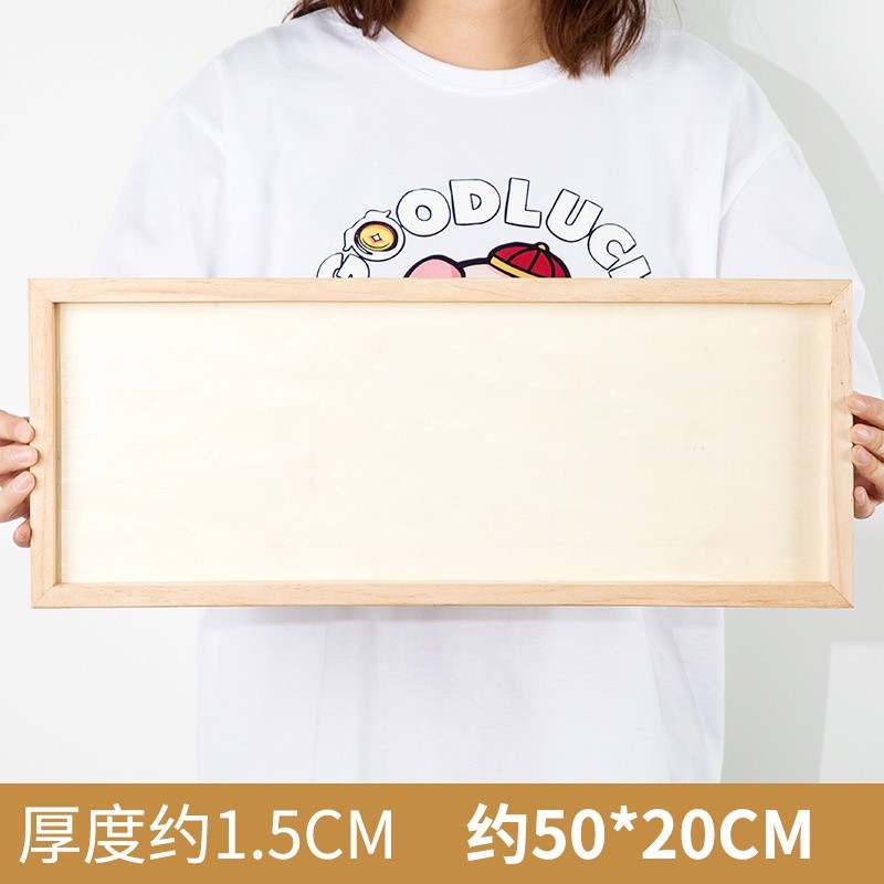 Khung ảnh Vintage khung tranh không kính bằng gỗ thông trang trí STEAM mầm non tiểu học