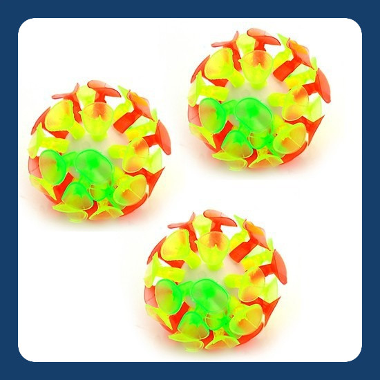 Bóng ném dính sticky ball 6cm có đèn chơi trò chơi vận động