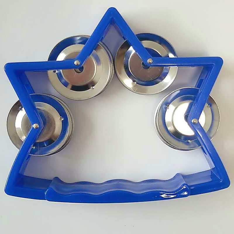 Lục lạc xúc xắc, xắc xô,cầm tay loại nhạc cụ tambourine hình ngôi sao cho bé