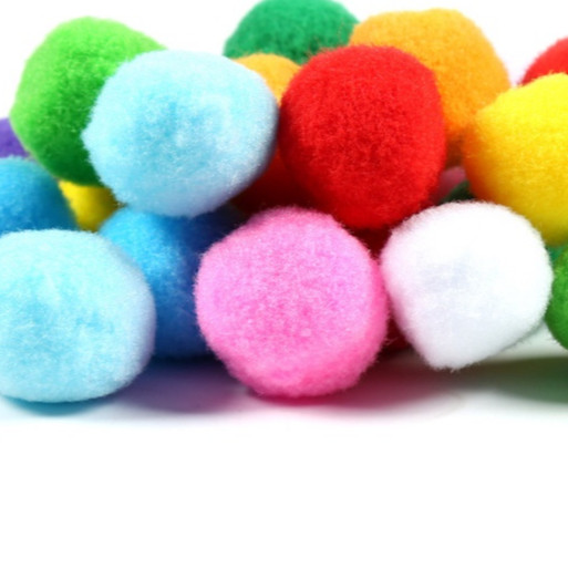 Hạt pom pom làm thủ công Hanmade - Steam trang trí mầm non