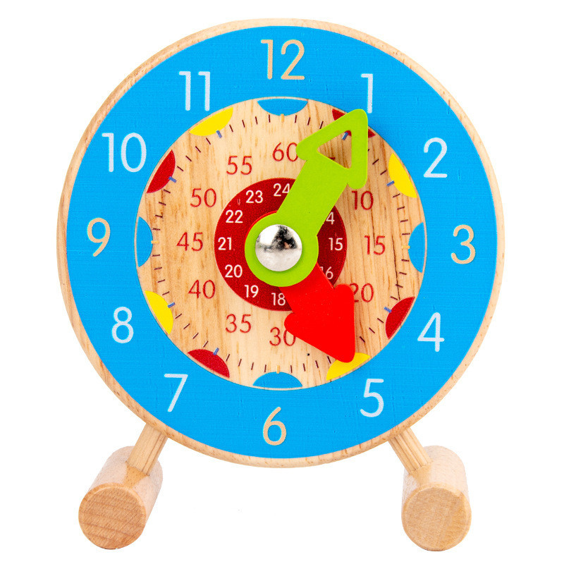 Đồ Chơi Giáo Dục sớm Đồng Hồ  Gỗ Theo Phương Pháp Montessori Cho Bé