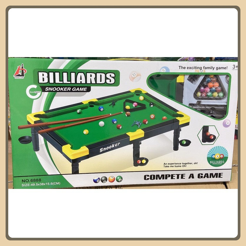 Bàn Bi A MiNi sizeLớn Bằng Nhựa, Đầy Đủ Phụ Kiện - Đồ Chơi Cho Bé Và Người Lớn No:6888