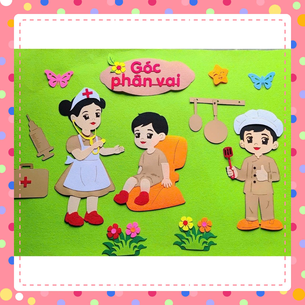 Tổng hợp - Góc mầm non steam pha nỉ  trang trí lớp học mầm non theo (mẫu to đẹp)