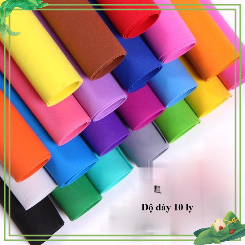 Mút xốp eva khổ 46x130cm dày 10 ly làm thủ công mô hình mầm non