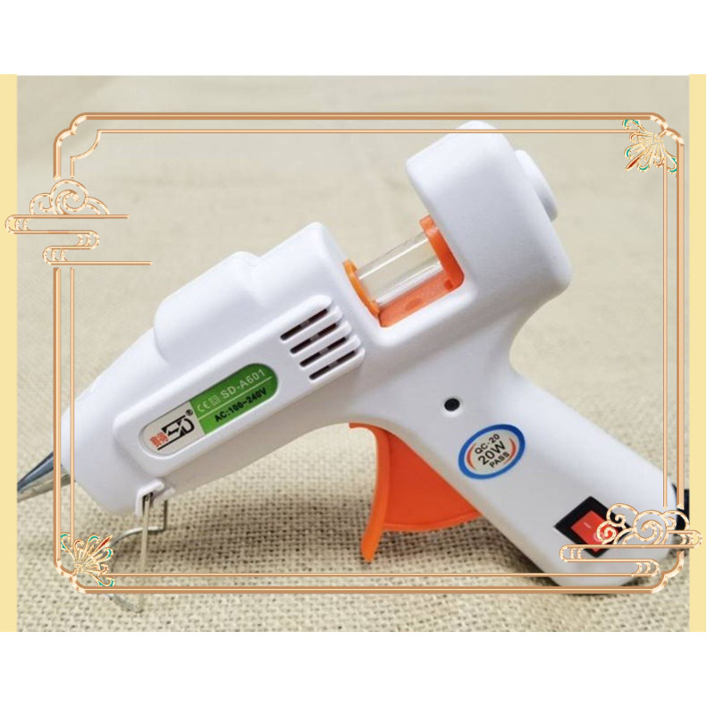 Súng  keo trắng 601 SD-A 20W gắn keo nến bé 7mm Hàng loại I