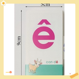 Bộ Thẻ Học Chữ Cái và Chữ Số  2 mặt  44 thẻ/ 1 bộ  Cho Trẻ Mầm Non