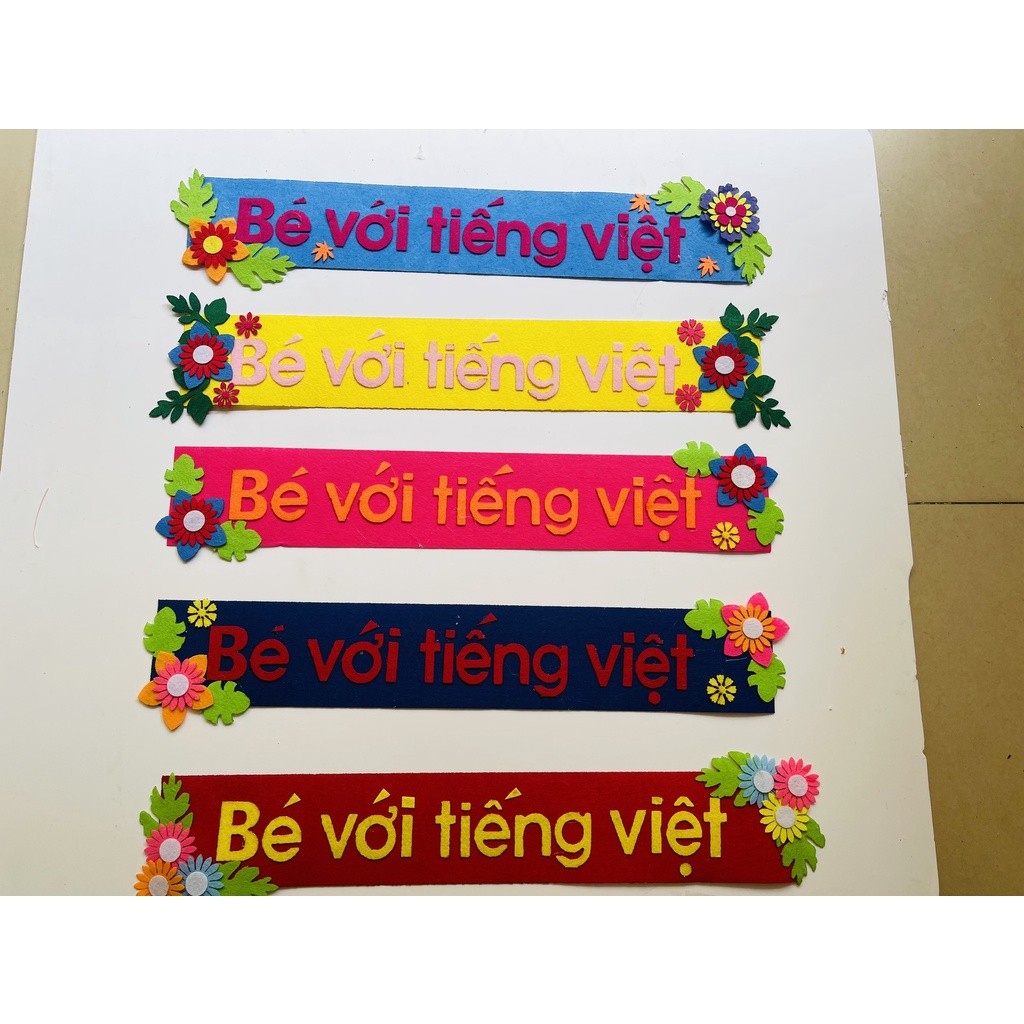 Tên góc Tiêu đề các góc chủ đề lớp học mầm non vải dạ nỉ