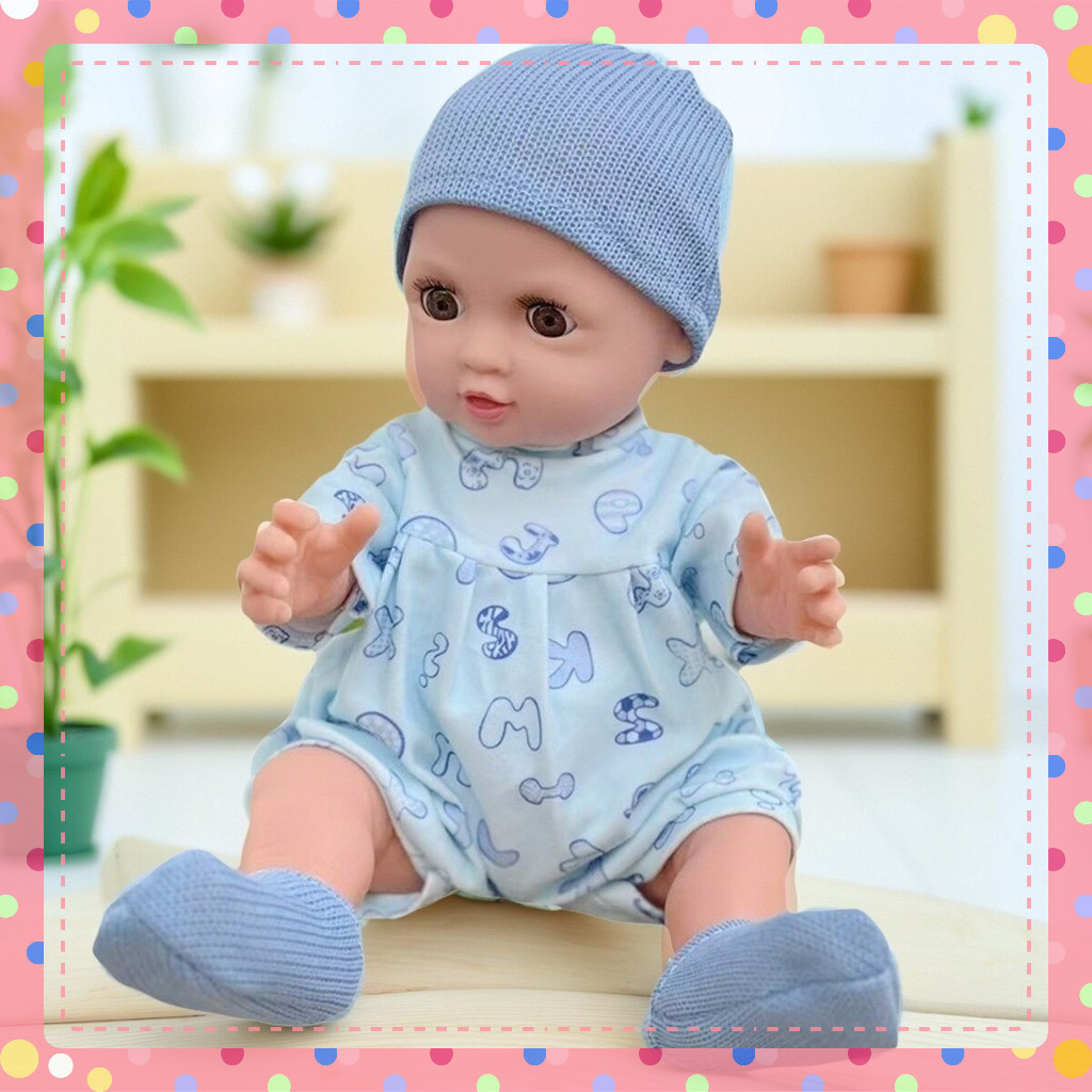 Búp Bê Silicon Mô Phỏng Em Bé Sơ Sinh - Cao 41 cm chất lượng cao an toàn
