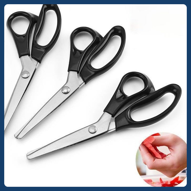 Kéo cắt diềm Kéo Cắt Vải dạ, xốp eva  làm thủ công mầm non tạo đường diềm