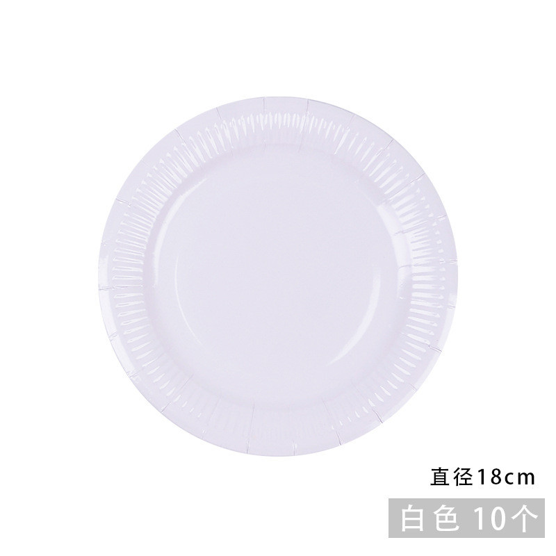 Set 10 đĩa giấy làm thủ công nhiều màu