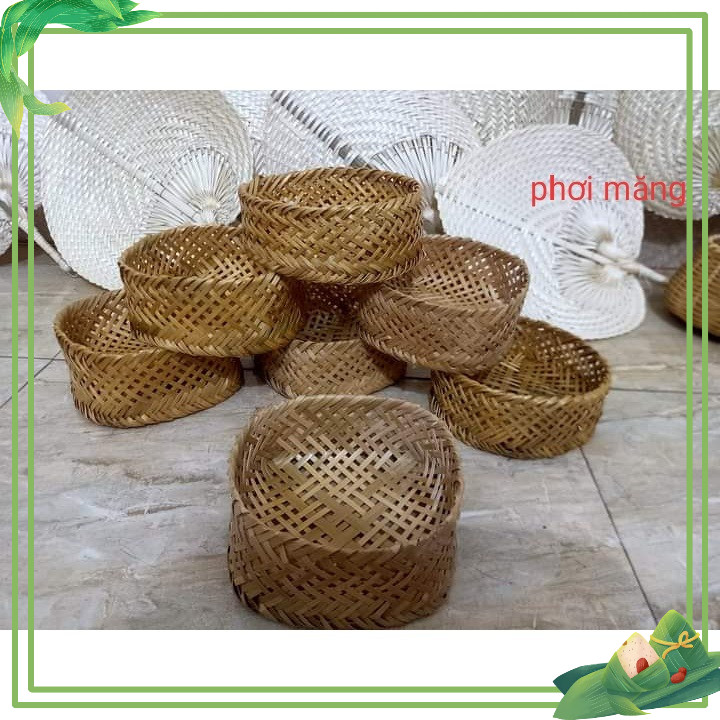 Đồ mây tre đan thủ công trang trí góc STEAM deco chợ quê  mầm non - tiểu học