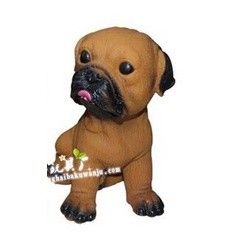 Con chó cao su bóp phát tiếng kêu đồ chơi cao su siêu bền
