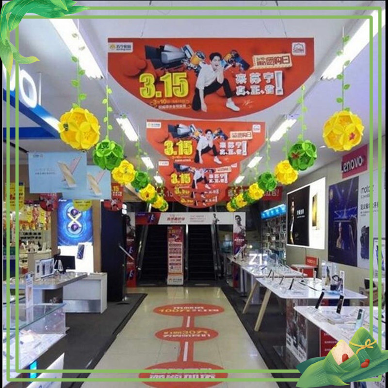 Quả cầu  hoa trang trí lớp học mẫu giáo - nhà hàng - khu vui chơi ( Vải nỉ dày 2mm )