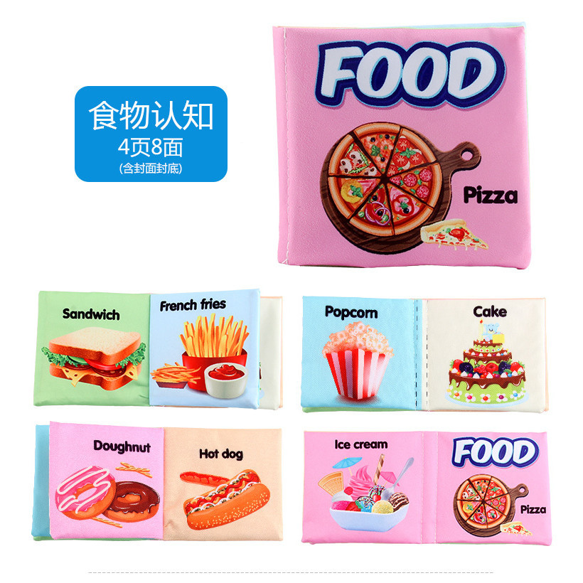Sách vải  kích thích thị giác với nhiều chủ đề bằng tiếng anh giúp bé vừa học vừa chơi